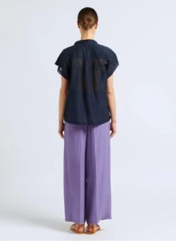 Wijde, Zijden Broek | Violet -MORGAN Verkoop 4092395