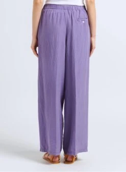 Wijde, Zijden Broek | Violet -MORGAN Verkoop 4092398