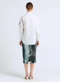 ESSENTIEL ANTWERP DOLLY - Katoenen Blouse Met Klassieke Kraag En Borduursel | Wit 11 ESSENTIEL ANTWERP DOLLY - Katoenen Blouse Met Klassieke Kraag En Borduursel | Wit -MORGAN Verkoop 4092457