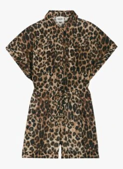 CLAUDIE PIERLOT JOANLEO - Katoenen Playsuit Met Klassieke Kraag | Veelkleurig -MORGAN Verkoop 4096060