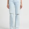 RE/DONE 90S HIGH RISE - Rechte, Katoenen Jeans Met Hoge Taille En Verwassen Effect | Jeans Verschoten 1 RE/DONE 90S HIGH RISE - Rechte, Katoenen Jeans Met Hoge Taille En Verwassen Effect | Jeans Verschoten -MORGAN Verkoop 4098513
