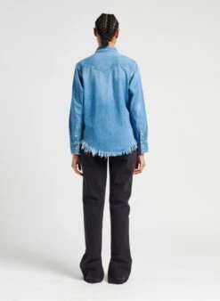 RE/DONE 50S WESTERN - Katoenen Spijkerblouse | Jeans Verschoten 17 RE/DONE 50S WESTERN - Katoenen Spijkerblouse | Jeans Verschoten -MORGAN Verkoop 4098571