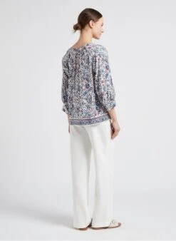 GERARD DAREL CLOVIS - Soepelvallende Blouse Van Viscose Met Print | Wit -MORGAN Verkoop 4099597