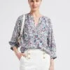 GERARD DAREL CLOVIS - Soepelvallende Blouse Van Viscose Met Print | Wit -MORGAN Verkoop 4099600