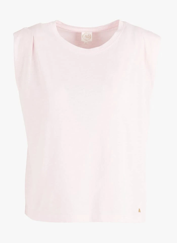 DES PETITS HAUTS ZAEBA - Katoenen Top Met Ronde Hals | Beige 5 DES PETITS HAUTS ZAEBA - Katoenen Top Met Ronde Hals | Beige - Afbeelding 3