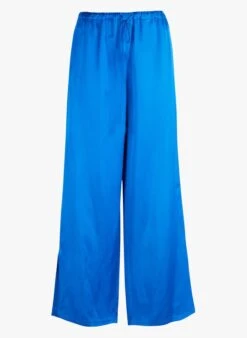 Marc O'Polo Wijde Broek Van Gemengd Leer | Blauw 11 Marc O'Polo Wijde Broek Van Gemengd Leer | Blauw -MORGAN Verkoop 4100156