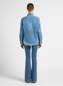 RE/DONE 50S WESTERN - Katoenen Spijkerblouse | Jeans Verschoten 19 RE/DONE 50S WESTERN - Katoenen Spijkerblouse | Jeans Verschoten -MORGAN Verkoop 4101899