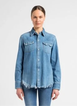 RE/DONE 50S WESTERN - Katoenen Spijkerblouse | Jeans Verschoten 14 RE/DONE 50S WESTERN - Katoenen Spijkerblouse | Jeans Verschoten -MORGAN Verkoop 4101902