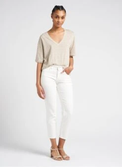 Marc O'Polo Cropped Jeans Katoenblend | Wit 28 Marc O'Polo Cropped Jeans Katoenblend | Wit -MORGAN Verkoop 4102883 1