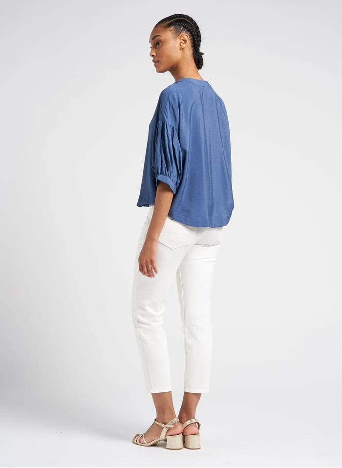 Marc O'Polo Cropped Jeans Katoenblend | Wit 18 Marc O'Polo Cropped Jeans Katoenblend | Wit - Afbeelding 16