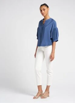 Marc O'Polo Cropped Jeans Katoenblend | Wit 32 Marc O'Polo Cropped Jeans Katoenblend | Wit -MORGAN Verkoop 4102891