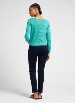 7 For All Mankind ROXANNE MAJESTY - Slim-fit Jeans Met Halfhoge Taille Katoenblend | Blauw -MORGAN Verkoop 4102991