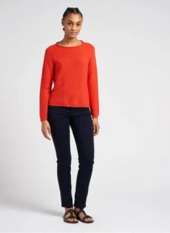 7 For All Mankind ROXANNE MAJESTY - Slim-fit Jeans Met Halfhoge Taille Katoenblend | Blauw -MORGAN Verkoop 4103021