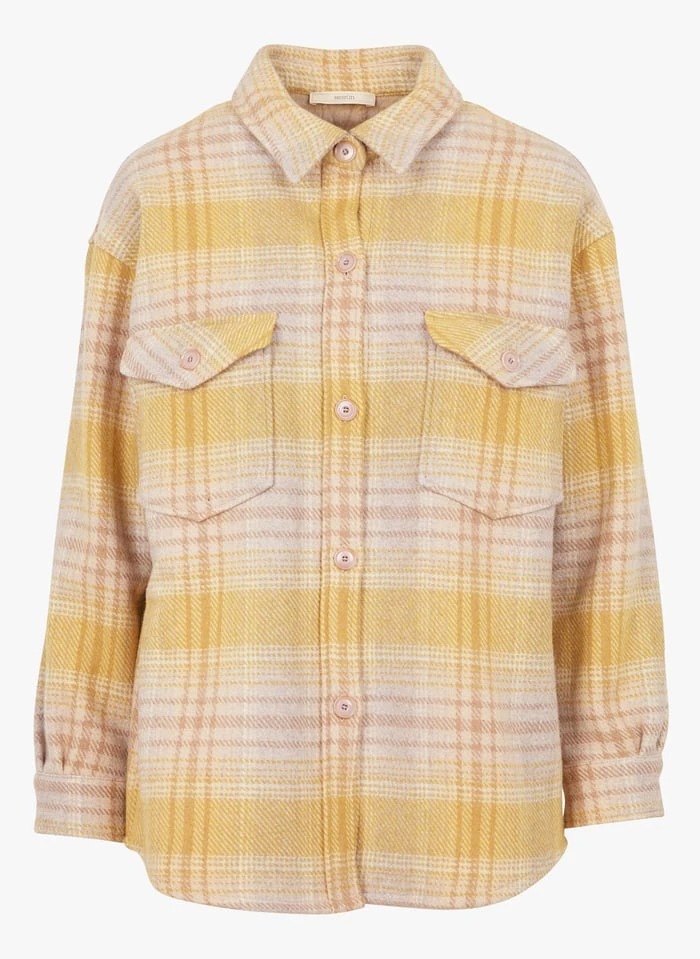 Sessun SLATE HILL - Overshirt Van Gerecyclede Wol Met Klassiek Kraag | Veelkleurig 5 Sessun SLATE HILL - Overshirt Van Gerecyclede Wol Met Klassiek Kraag | Veelkleurig - Afbeelding 3