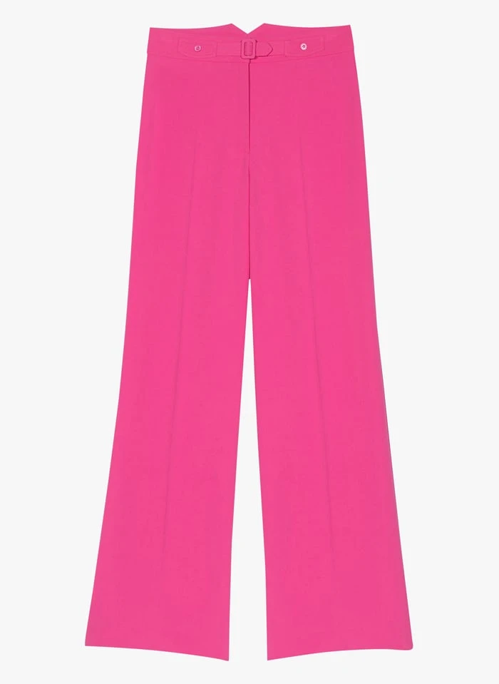 Maje PATRICIA - Wijde Geklede Broek | Roze 5 Maje PATRICIA - Wijde Geklede Broek | Roze - Afbeelding 3