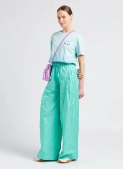 PAUL SMITH Katoenen T-shirt Met Ronde Hals En Borduursel | Blauw -MORGAN Verkoop 4110030