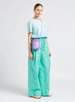 PAUL SMITH Katoenen T-shirt Met Ronde Hals En Borduursel | Blauw -MORGAN Verkoop 4110033