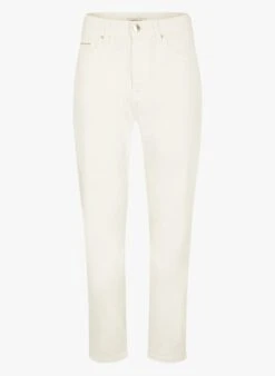 MORGAN PLEACH - Rechte, Katoenen Jeans | Wit -MORGAN Verkoop 4111560