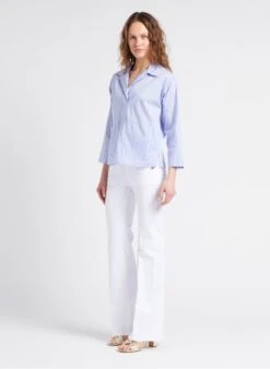 ADDISON - Katoenen Flared Jeans Met Hoge Taille | Wit -MORGAN Verkoop 4112385