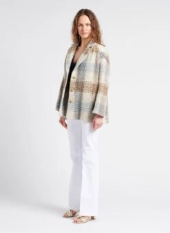 ADDISON - Katoenen Flared Jeans Met Hoge Taille | Wit -MORGAN Verkoop 4112424