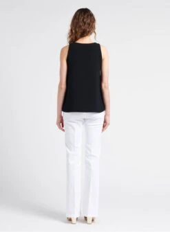 ADDISON - Katoenen Flared Jeans Met Hoge Taille | Wit -MORGAN Verkoop 4112427