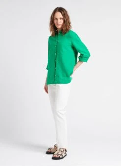 Marc O'Polo Linnen Overhemd Met Klassieke Kraag | Groen 10 Marc O'Polo Linnen Overhemd Met Klassieke Kraag | Groen -MORGAN Verkoop 4112449