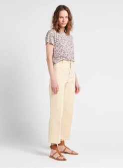 Sessun SPRING CRUISE - Rechte, Katoenen Jeans Met Hoge Taille | Wit -MORGAN Verkoop 4112475