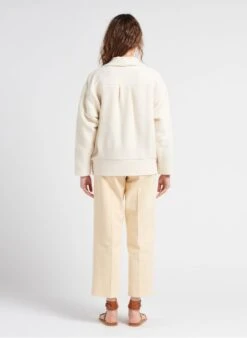 Sessun SPRING CRUISE - Rechte, Katoenen Jeans Met Hoge Taille | Wit -MORGAN Verkoop 4112478