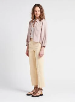 Sessun SPRING CRUISE - Rechte, Katoenen Jeans Met Hoge Taille | Wit -MORGAN Verkoop 4112483