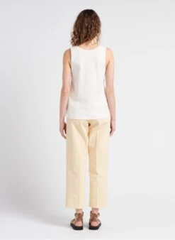 Sessun SPRING CRUISE - Rechte, Katoenen Jeans Met Hoge Taille | Wit -MORGAN Verkoop 4112490