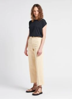 Sessun SPRING CRUISE - Rechte, Katoenen Jeans Met Hoge Taille | Wit -MORGAN Verkoop 4112495