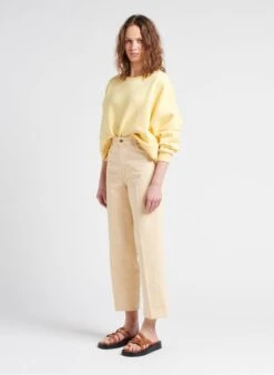 Sessun SPRING CRUISE - Rechte, Katoenen Jeans Met Hoge Taille | Wit -MORGAN Verkoop 4112503