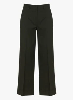 Rechte Broek Katoenblend | Zwart -MORGAN Verkoop 4113568