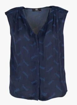 LE TEMPS DES CERISES MISSOU - Top Met V-hals En Jacquardmotief | Blauw 9 LE TEMPS DES CERISES MISSOU - Top Met V-hals En Jacquardmotief | Blauw -MORGAN Verkoop 4113815