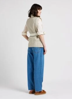 JERRY - Straight-fit Katoenen Blouse Met V-hals En Borduurwerk | Wit 15 JERRY - Straight-fit Katoenen Blouse Met V-hals En Borduurwerk | Wit -MORGAN Verkoop 4116137