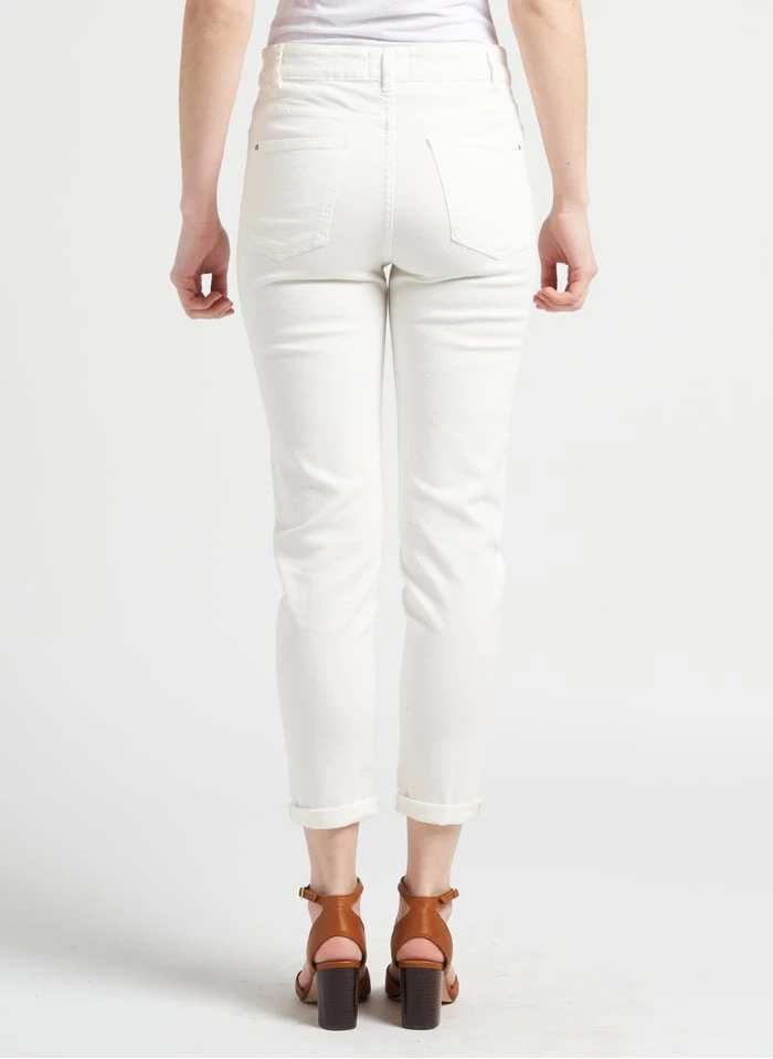 MAISON 123 SOLENE - Slim-fit Jeans Met Hoge Taille | Wit 3 MAISON 123 SOLENE - Slim-fit Jeans Met Hoge Taille | Wit - Afbeelding 2