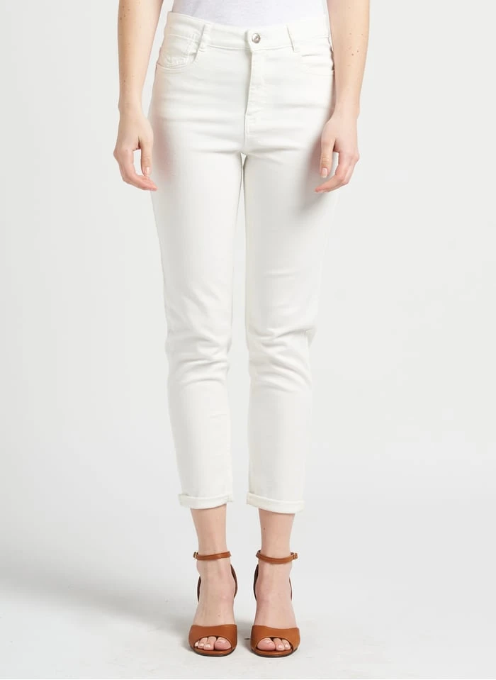 MAISON 123 SOLENE - Slim-fit Jeans Met Hoge Taille | Wit 2 MAISON 123 SOLENE - Slim-fit Jeans Met Hoge Taille | Wit