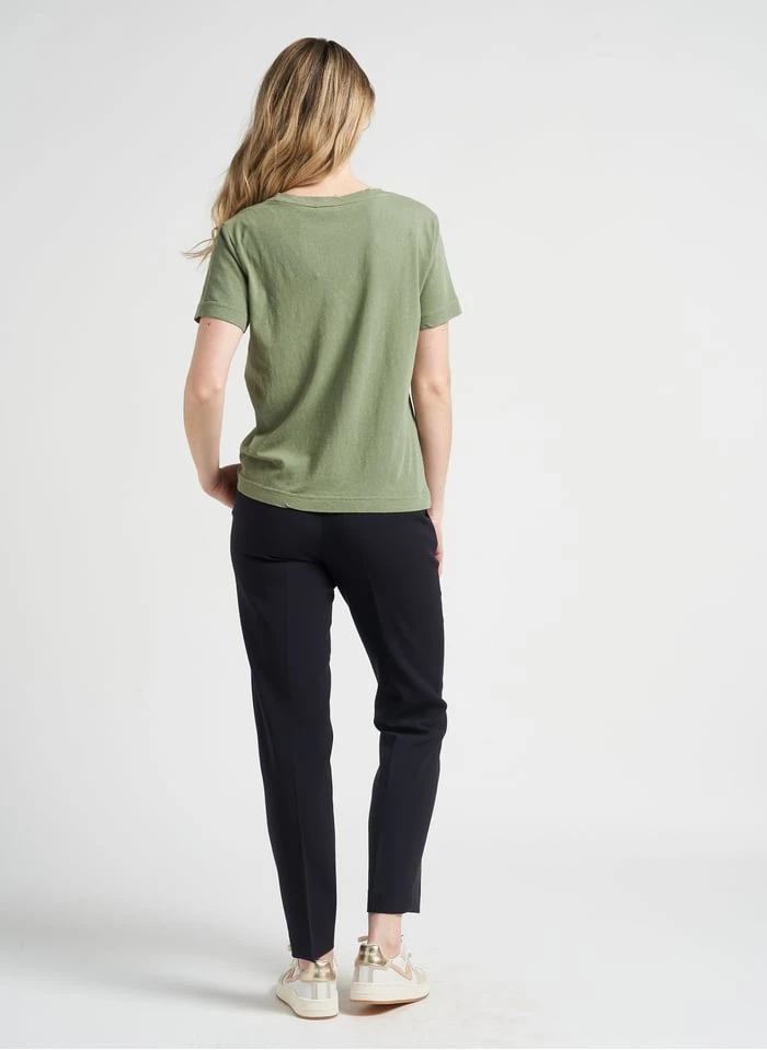 PAREZZO - Rechte Bandplooibroek | Blauw 9 PAREZZO - Rechte Bandplooibroek | Blauw - Afbeelding 7