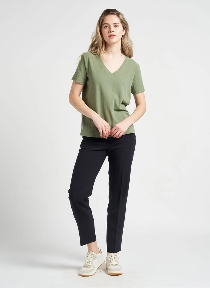 PAREZZO - Rechte Bandplooibroek | Blauw 8 PAREZZO - Rechte Bandplooibroek | Blauw - Afbeelding 6