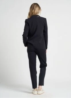 PAREZZO - Rechte Bandplooibroek | Blauw 23 PAREZZO - Rechte Bandplooibroek | Blauw -MORGAN Verkoop 4123272