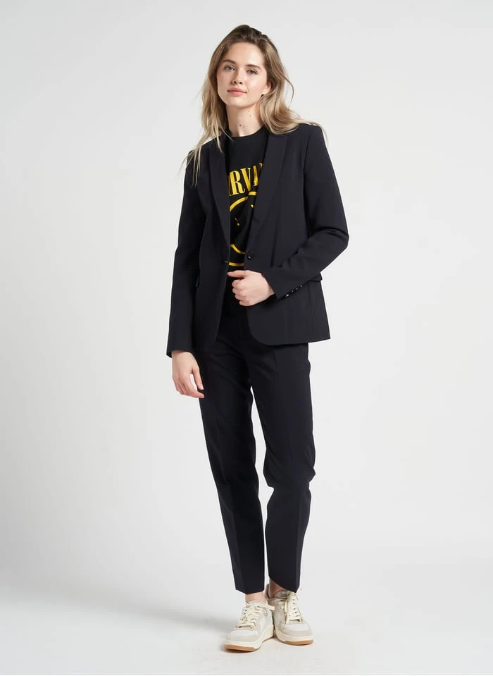 PAREZZO - Rechte Bandplooibroek | Blauw 12 PAREZZO - Rechte Bandplooibroek | Blauw - Afbeelding 10