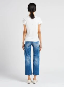 LE TEMPS DES CERISES GRACY - Katoenen T-shirt Met Ronde Hals En Zeefdruk | Wit -MORGAN Verkoop 4123319