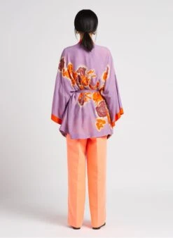 ESSENTIEL ANTWERP DUST - Wijde Broek Katoenblend | Oranje -MORGAN Verkoop 4123381