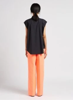 ESSENTIEL ANTWERP DUST - Wijde Broek Katoenblend | Oranje -MORGAN Verkoop 4123386