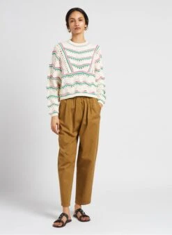 The New Society JOANNA - Katoenen Carrotbroek | Kaki -MORGAN Verkoop 4123564