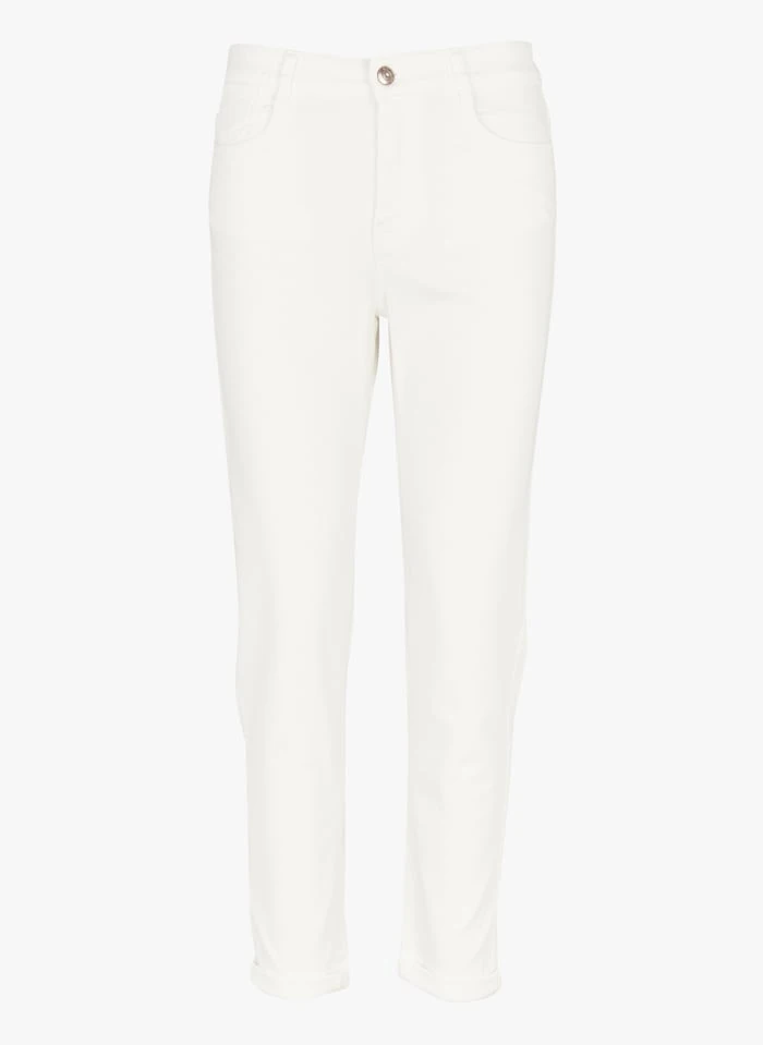 MAISON 123 SOLENE - Slim-fit Jeans Met Hoge Taille | Wit 5 MAISON 123 SOLENE - Slim-fit Jeans Met Hoge Taille | Wit - Afbeelding 4