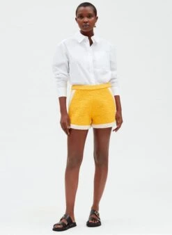 CLAUDIE PIERLOT ESTHER - Katoenen Short Met Normale Taille En Borduurwerk | Veelkleurig -MORGAN Verkoop 4124633