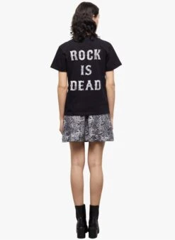 THE KOOPLES Katoenen T-shirt Met Ronde Hals | Zwart -MORGAN Verkoop 4124881