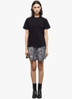THE KOOPLES Katoenen T-shirt Met Ronde Hals | Zwart