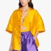 Sandro JUNE - Satijnachtige Blouse Met Klassieke Kraag | Oranje 2 Sandro JUNE - Satijnachtige Blouse Met Klassieke Kraag | Oranje -MORGAN Verkoop 4126948